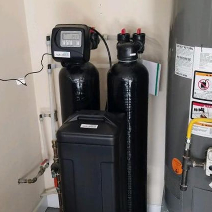 water softener system installed at property interiors rockwood tn